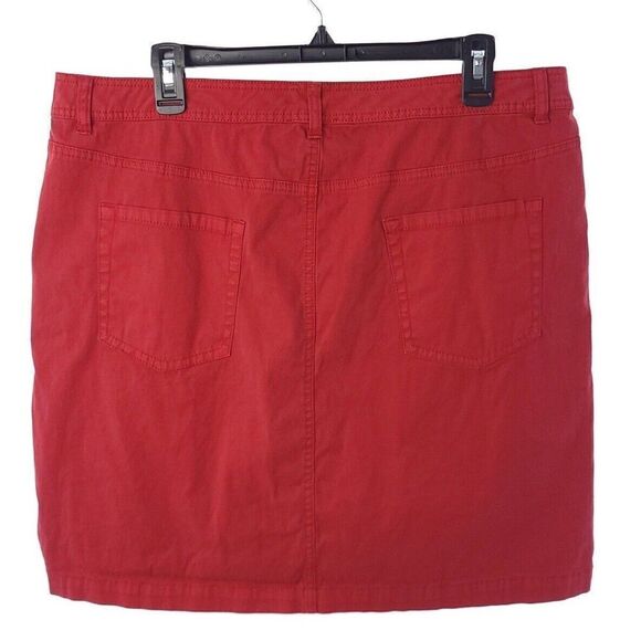 Pendleton Solid Red Skirt Womens Size 16 - Picture 5 of 8